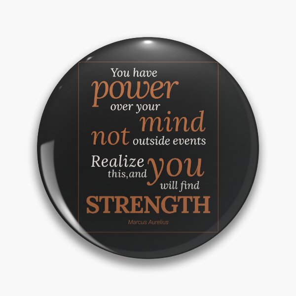 Item preview, You Have POWER Over Your Mind - Marcus Aurelius - Elegant Script - Light Text Version designed and sold by Stoic Core.