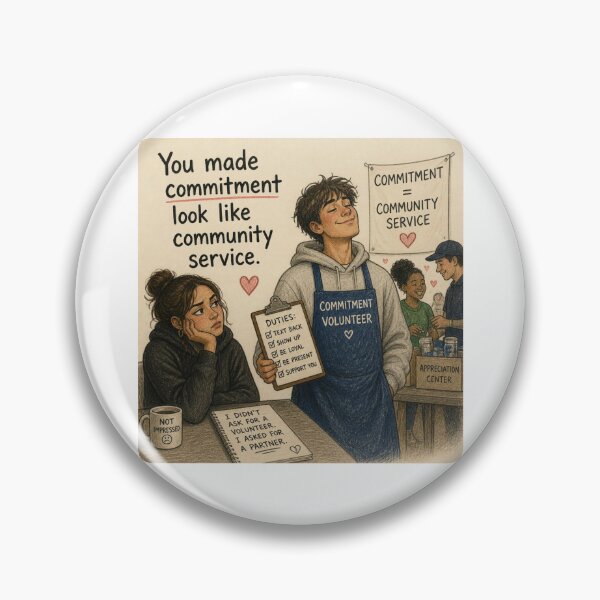 Item preview, You made commitment look like community service. designed and sold by CinemaChronik.