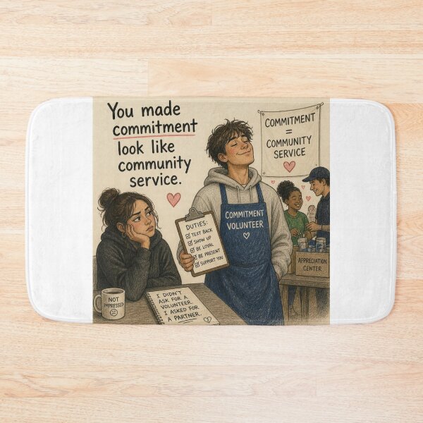 Item preview, You made commitment look like community service. designed and sold by CinemaChronik.