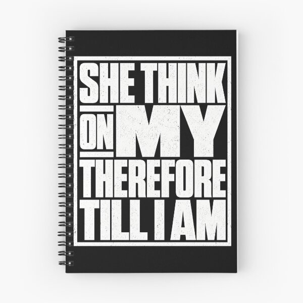 Item preview, She Think On My Therefore Till I Am Funny Sarcastic Typography T-Shirt designed and sold by ArcaneArtistry.