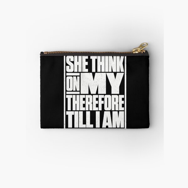 Item preview, She Think On My Therefore Till I Am Funny Sarcastic Typography T-Shirt designed and sold by ArcaneArtistry.