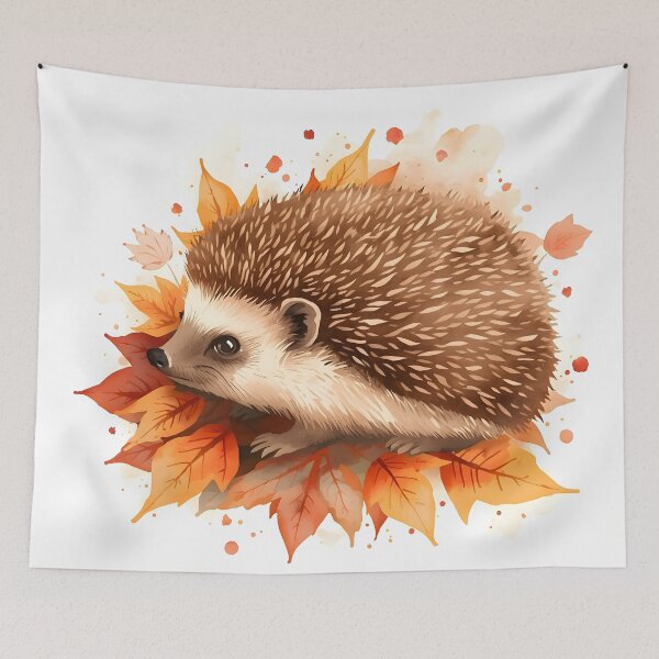 Item preview, Hedgehog Watercolor Painting designed and sold by RawNaturePrints.