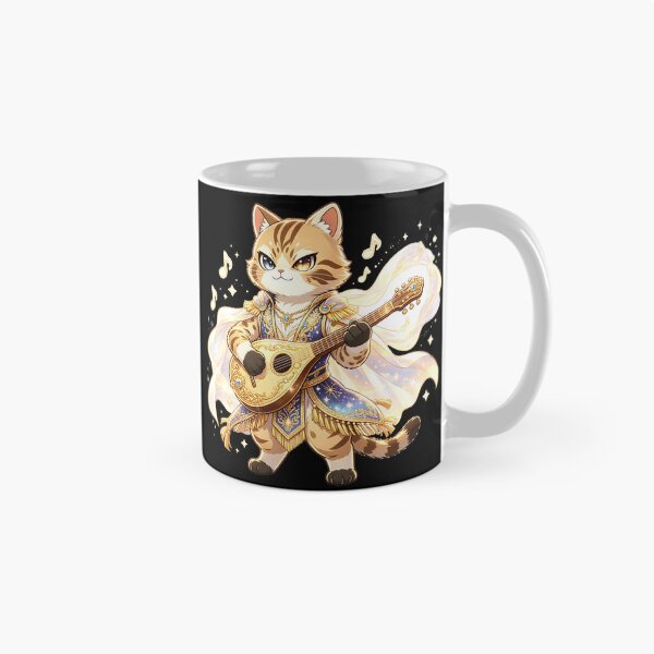 Item preview, The Starry Bard - Felis Nigripes Magical Musician Warrior designed and sold by ABYSSLAB.
