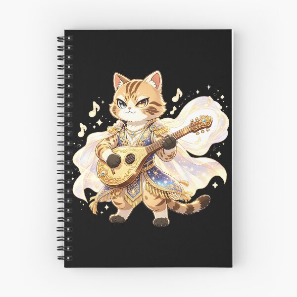 Item preview, The Starry Bard - Felis Nigripes Magical Musician Warrior designed and sold by ABYSSLAB.
