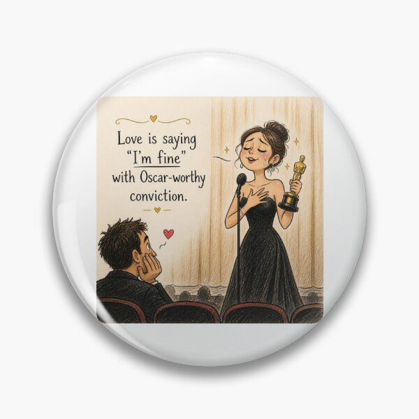 Item preview, Love is saying "I'm fine" with Oscar-worthy conviction. designed and sold by CinemaChronik.