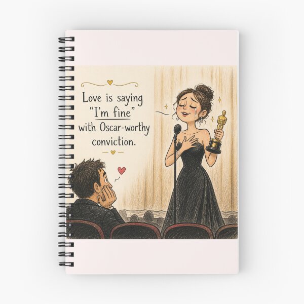Item preview, Love is saying "I'm fine" with Oscar-worthy conviction. designed and sold by CinemaChronik.