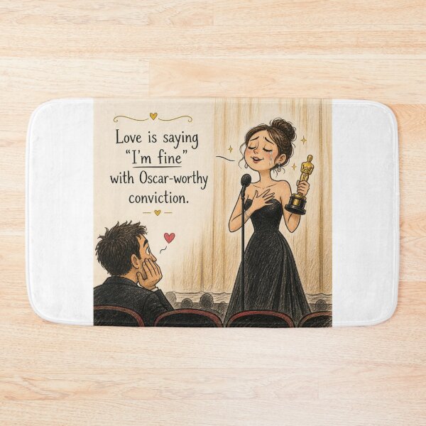 Item preview, Love is saying "I'm fine" with Oscar-worthy conviction. designed and sold by CinemaChronik.