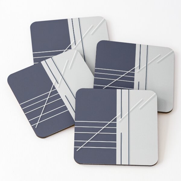 Item preview, Modern Geometric Color Block Pattern | Navy Blue Minimalist Abstract Art designed and sold by semenol.