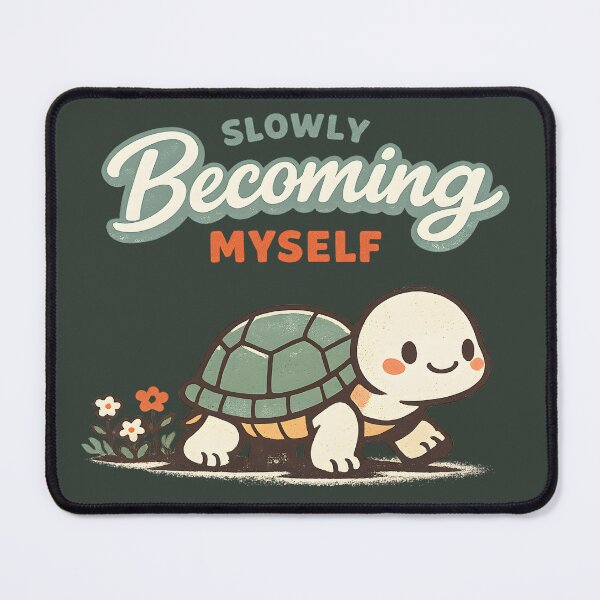 Item preview, Slowly Becoming Myself Turtle Shirt, Self Love Turtle Graphic Tee, Personal Growth Quote Shirt, Cute Kawaii Turtle Design, Healing Journey Mental Health Gift designed and sold by Artistry in Motion by MADsrecreation.