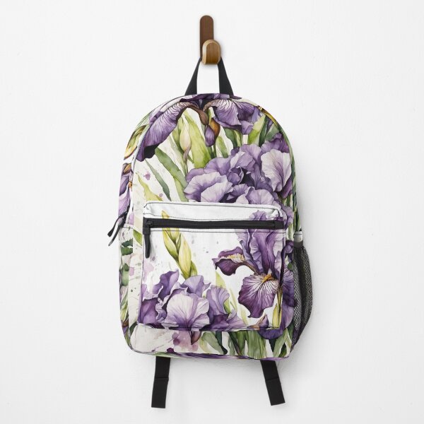 Item preview, Purple Iris Bouquet Watercolor Painting designed and sold by RawNaturePrints.