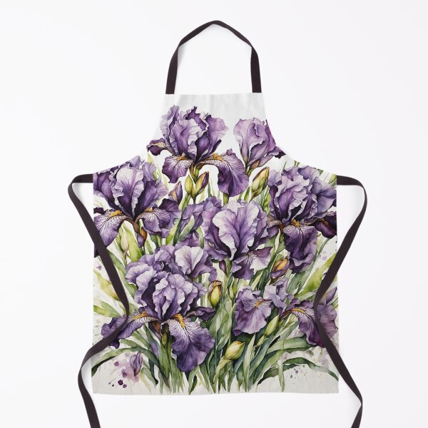 Item preview, Purple Iris Bouquet Watercolor Painting designed and sold by RawNaturePrints.