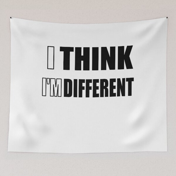 Item preview, I Think I'm Different (Think different) designed and sold by E-W-D.