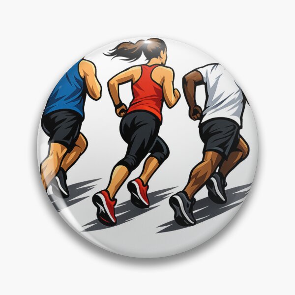 Item preview, Three Runners in Motion | Running Team Graphic | Marathon & Fitness T-Shirt Design designed and sold by Lifehackerplus1.