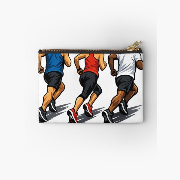 Item preview, Tres corredores en movimiento | Gráfico de equipo de running | Diseño de camiseta para maratón y fitness designed and sold by Lifehackerplus1.