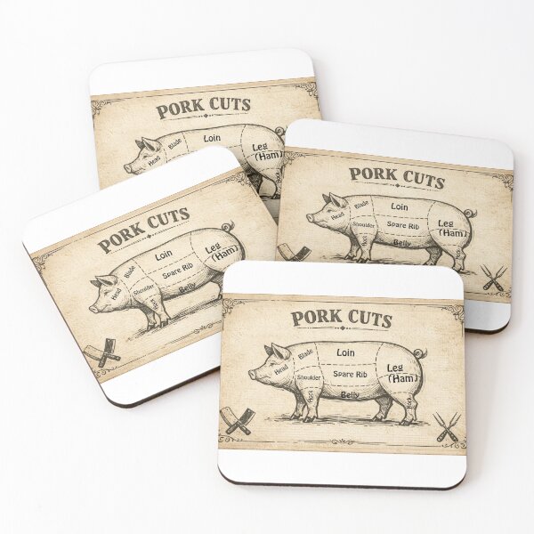 Item preview, Pork Cuts designed and sold by moshmastermetalbbq.