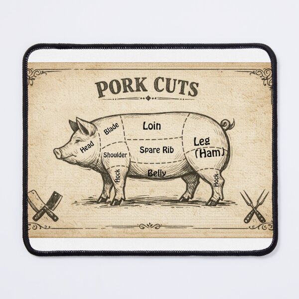 Item preview, Pork Cuts designed and sold by moshmastermetalbbq.