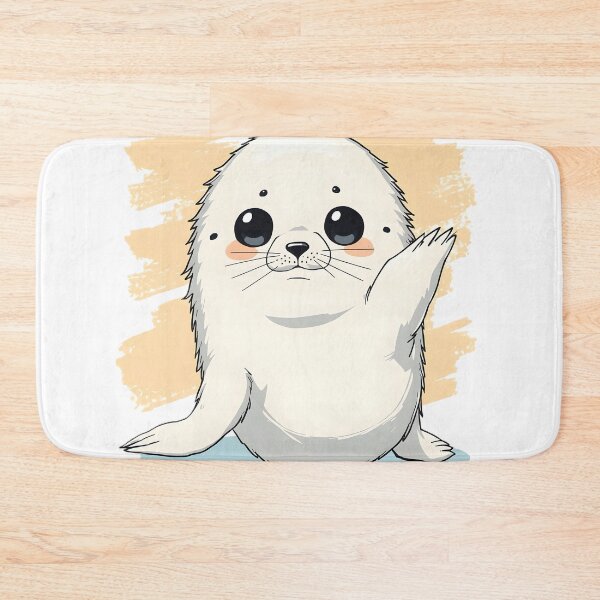 Item preview, Cute Baby Seal Sticker | Kawaii Arctic Seal Illustration | Adorable Ocean Animal Art designed and sold by dreamz-world.