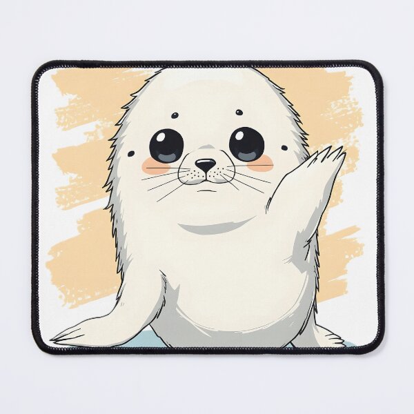 Item preview, Cute Baby Seal Sticker | Kawaii Arctic Seal Illustration | Adorable Ocean Animal Art designed and sold by dreamz-world.