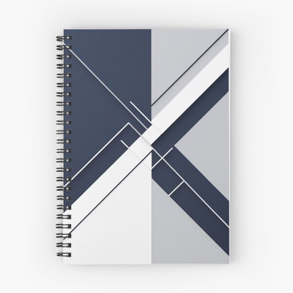 Item preview, Abstract Navy & White Minimalist Pattern | Clean Geometric Line Artwork designed and sold by semenol.