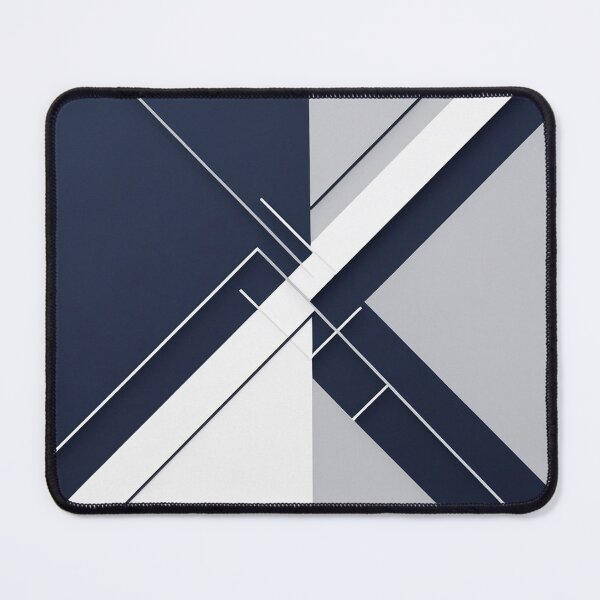 Item preview, Abstract Navy & White Minimalist Pattern | Clean Geometric Line Artwork designed and sold by semenol.