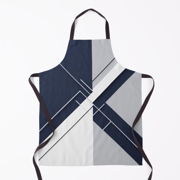Item preview, Abstract Navy & White Minimalist Pattern | Clean Geometric Line Artwork designed and sold by semenol.