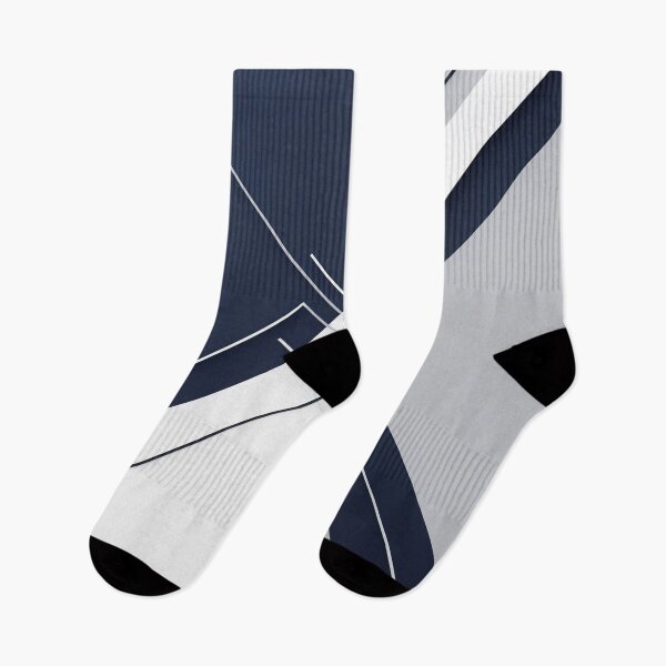 Item preview, Abstract Navy & White Minimalist Pattern | Clean Geometric Line Artwork designed and sold by semenol.