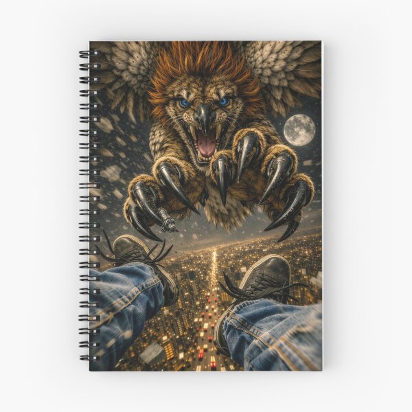 Item preview, Nightfall Anzu Attack – Hyperreal Mythic Lion‑Eagle Demon POV designed and sold by YourForKor.