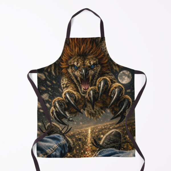 Item preview, Nightfall Anzu Attack – Hyperreal Mythic Lion‑Eagle Demon POV designed and sold by YourForKor.
