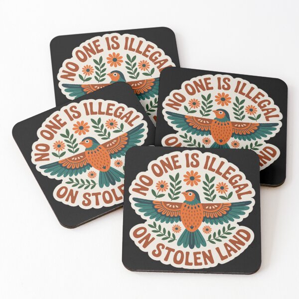 Item preview, NO ONE IS ILLEGAL ON STOLEN LAND designed and sold by 123ks.