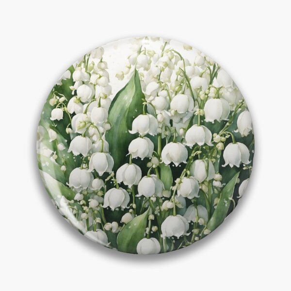 Item preview, Lily of the Valley Watercolor Painting designed and sold by RawNaturePrints.