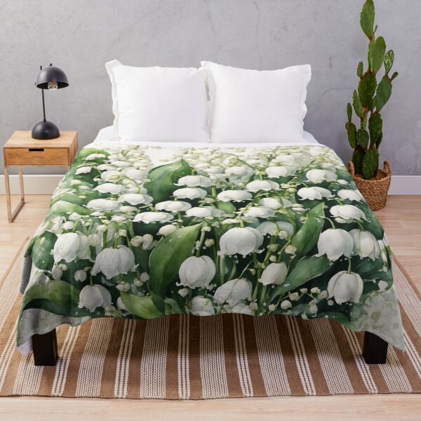Item preview, Lily of the Valley Watercolor Painting designed and sold by RawNaturePrints.