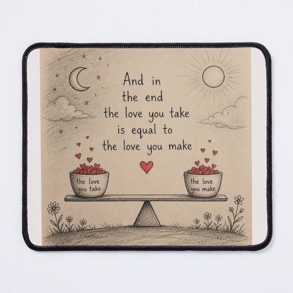 Item preview, And in the end, the love you take is equal to the love you make designed and sold by CinemaChronik.