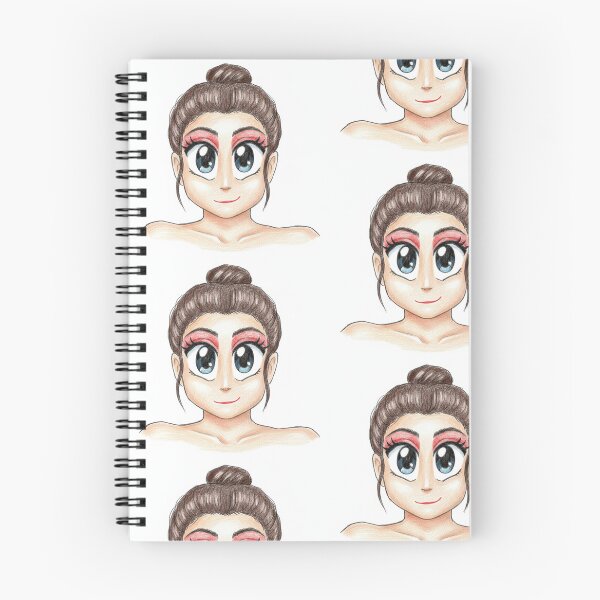 Item preview, Brown Hair Anime Girl Blue Eyes Sketch designed and sold by KaleChub.