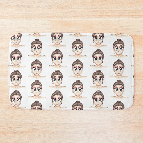Item preview, Brown Hair Anime Girl Blue Eyes Sketch designed and sold by KaleChub.