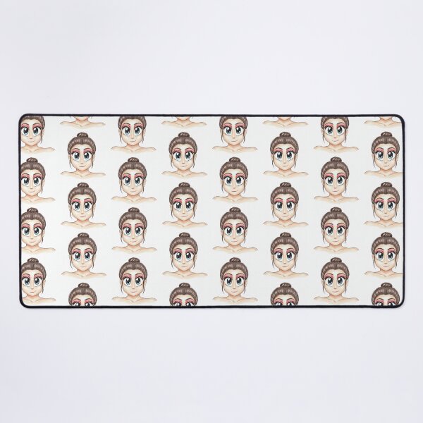 Item preview, Brown Hair Anime Girl Blue Eyes Sketch designed and sold by KaleChub.