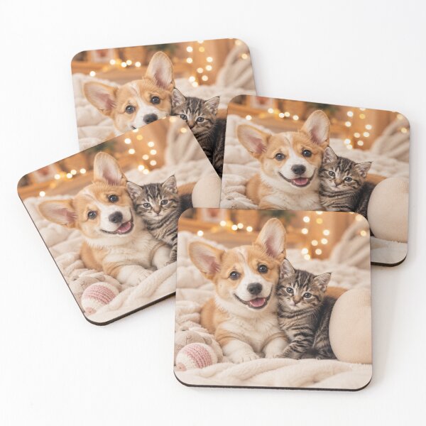 Item preview, Corgi and Kitten Best Friends designed and sold by BagFactoryUK.