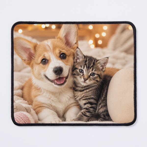 Item preview, Corgi and Kitten Best Friends designed and sold by BagFactoryUK.