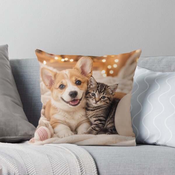 Item preview, Corgi and Kitten Best Friends designed and sold by BagFactoryUK.