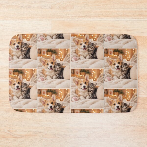 Item preview, Corgi and Kitten Best Friends designed and sold by BagFactoryUK.