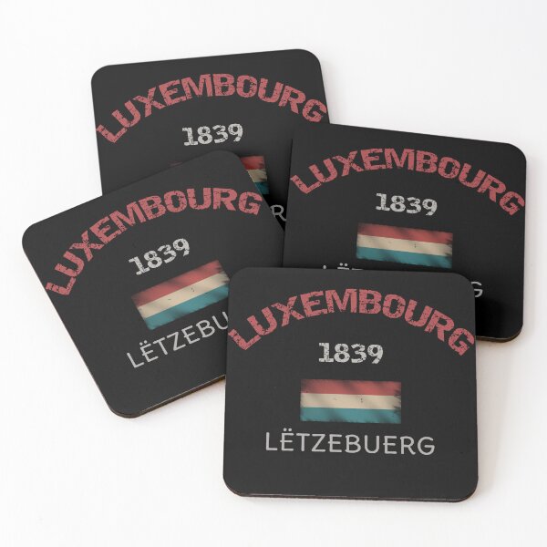Item preview, vintage luxembourg flag 1839 lËtzebuerg retro travel design designed and sold by GlobalPrintArt.
