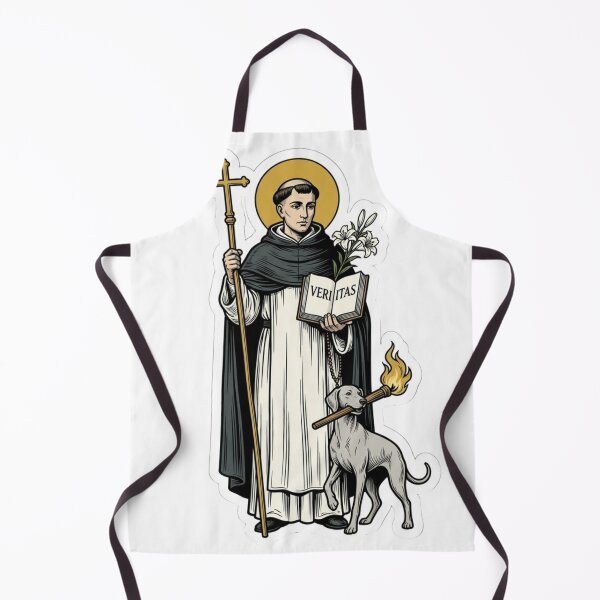 Item preview, St Dominic of Guzman Veritas Dominican Order Woodcut Catholic designed and sold by raedattia.