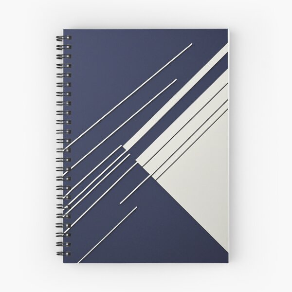 Item preview, Minimal Navy Blue Abstract Geometric Pattern | Contemporary Line Art Design designed and sold by semenol.