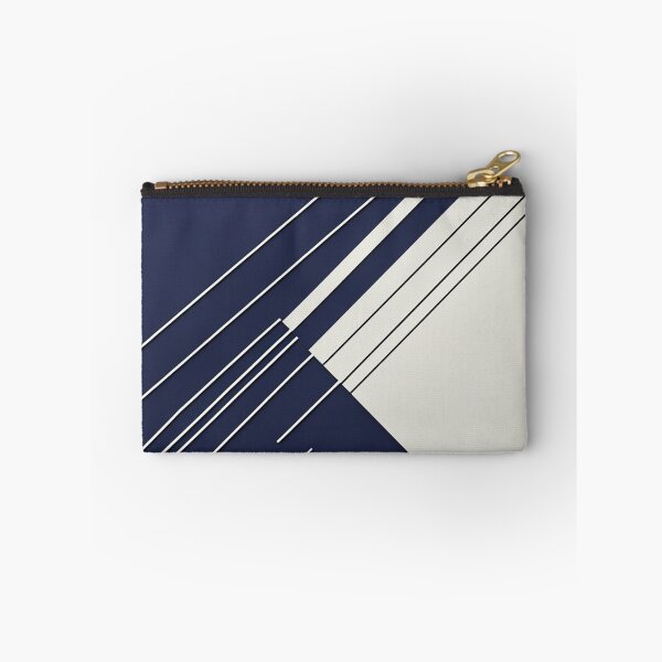 Item preview, Minimal Navy Blue Abstract Geometric Pattern | Contemporary Line Art Design designed and sold by semenol.