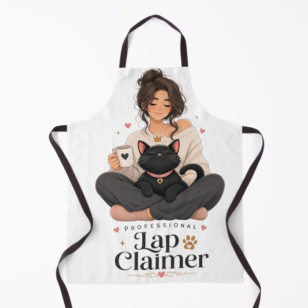 Item preview, Professional Lap Claimer Black Cat Mom Kawaii T-Shirt designed and sold by Ashley critters.