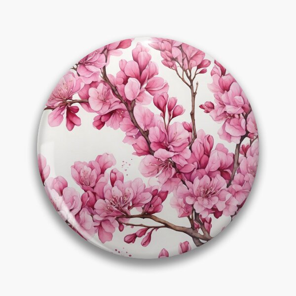 Item preview, Redbud Blossom Watercolor Painting designed and sold by RawNaturePrints.