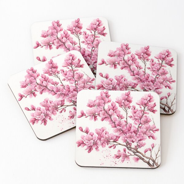 Item preview, Redbud Blossom Watercolor Painting designed and sold by RawNaturePrints.