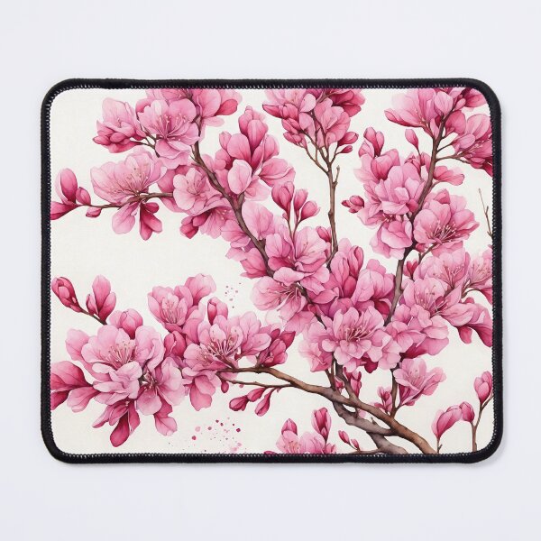 Item preview, Redbud Blossom Watercolor Painting designed and sold by RawNaturePrints.