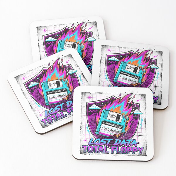 Item preview, Lost Data Total Floppy - Retro Synthwave 80s Glitch designed and sold by Harvest243.