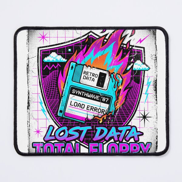 Item preview, Lost Data Total Floppy - Retro Synthwave 80s Glitch designed and sold by Harvest243.