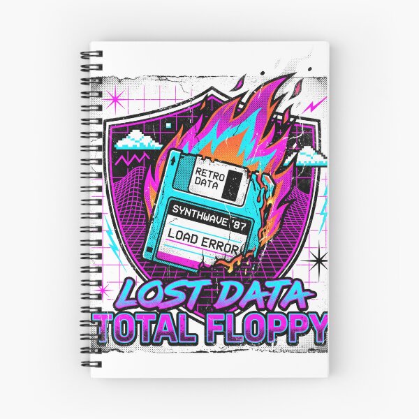 Item preview, Lost Data Total Floppy - Retro Synthwave 80s Glitch designed and sold by Harvest243.